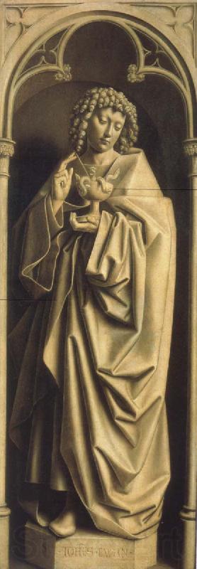 Jan Van Eyck Johannes of the evangelist Spain oil painting art